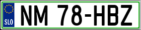 Trailer License Plate